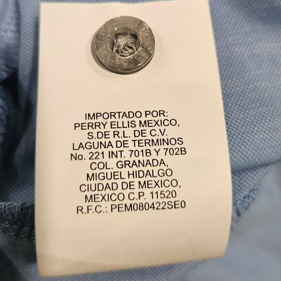 PGA‎ Tour Men's XL Long Sleeve Blue Performance Golf Polo NWOT - Picture 4 of 7